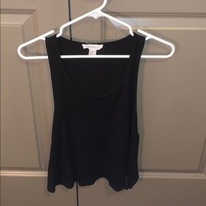 Plain flowy black tank